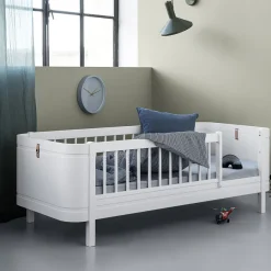 Oliver Furniture Baby- und Kinderbett Wood Mini+ Weiß inkl. Umbauset Juniorbett Fashion