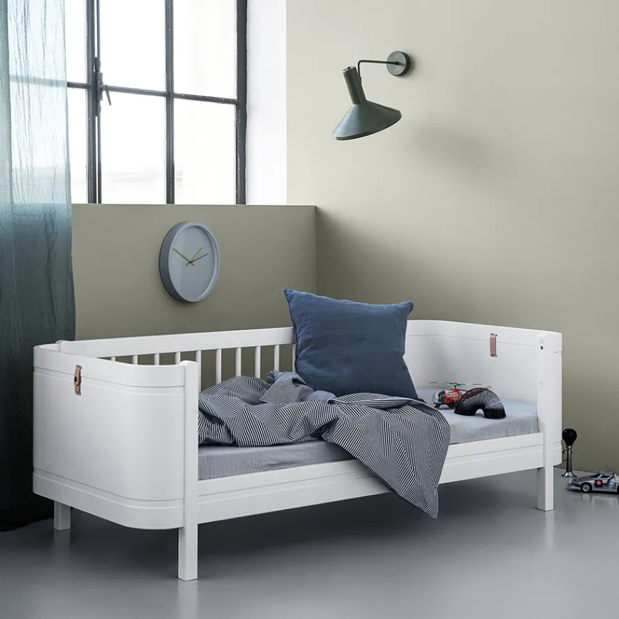 Oliver Furniture Baby- und Kinderbett Wood Mini+ Weiß inkl. Umbauset Juniorbett Fashion