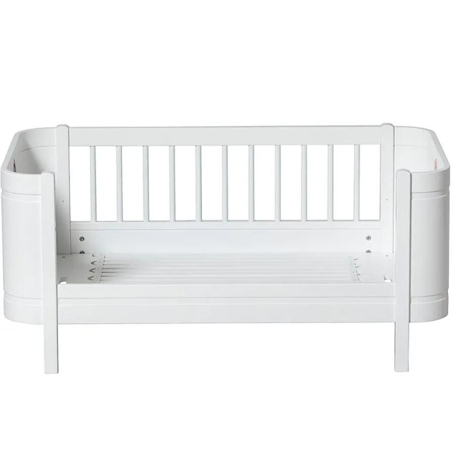 Oliver Furniture Baby- und Kinderbett Wood Mini+ Weiß inkl. Umbauset Juniorbett Fashion