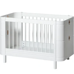 Oliver Furniture Baby- und Kinderbett Wood Mini+ Weiß inkl. Umbauset Juniorbett Fashion