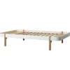 Oliver Furniture Bett Wood Lounger 120 x 200 Weiß/Eiche Outlet