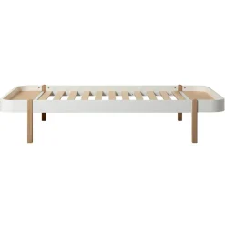 Oliver Furniture Bett Wood Lounger 120 x 200 Weiß/Eiche Outlet