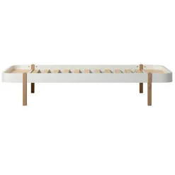 Oliver Furniture Bett Wood Lounger 90 x 200 Weiß/Eiche Clearance