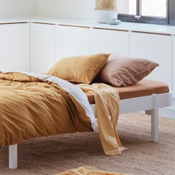 Oliver Furniture Bett Wood Lounger 120 x 200 Weiß Best