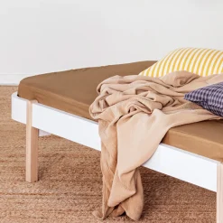 Oliver Furniture Bett Wood Lounger 90 x 200 Weiß/Eiche Clearance