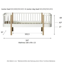 Oliver Furniture Bettsofa Junior Wood Original Eiche Sale