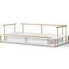 Oliver Furniture Camp Bettsofa 90x180 cm weiß/Eiche Best