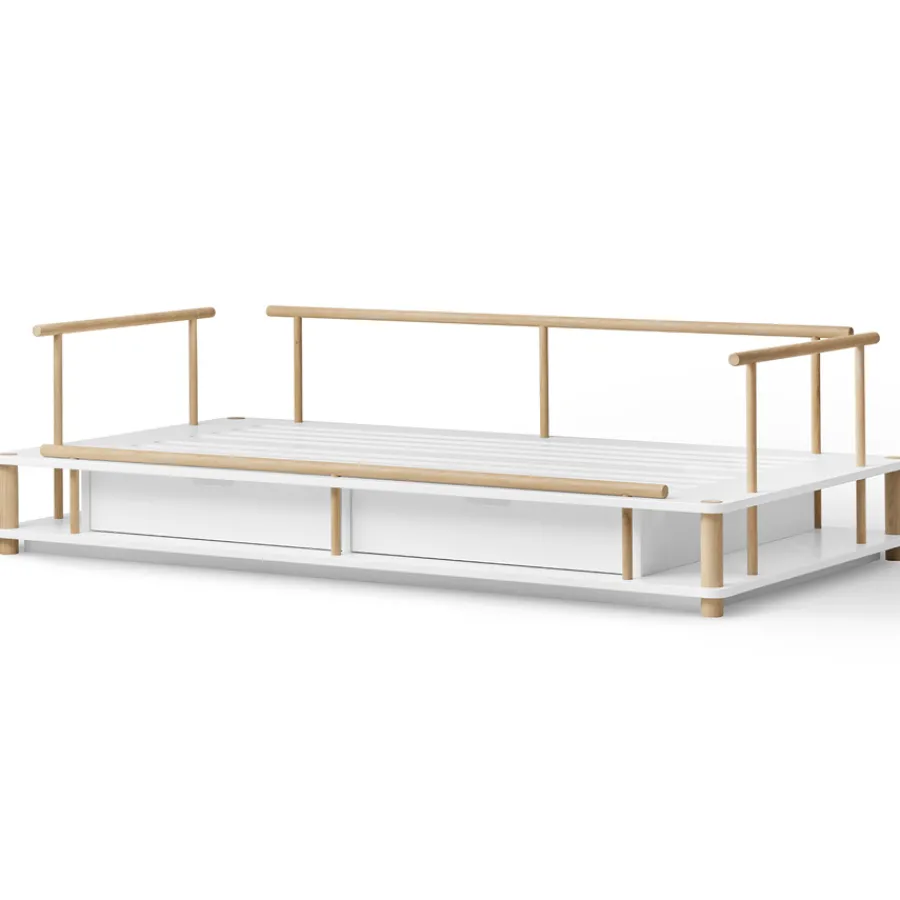 Oliver Furniture Camp Bettsofa 90x180 cm weiß/Eiche Best