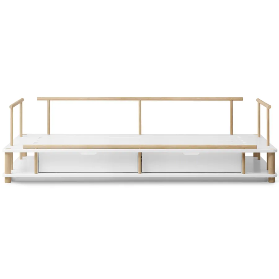 Oliver Furniture Camp Bettsofa 90x180 cm weiß/Eiche Best