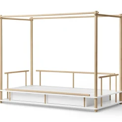 Oliver Furniture Camp Himmelbett 90x180 cm weiß/Eiche Outlet