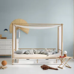 Oliver Furniture Camp Himmelbett 90x180 cm weiß/Eiche Outlet