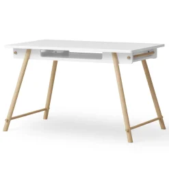 Oliver Furniture Camp Junior Schreibtisch höhenverstellbar weiß/Eiche Online