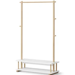 Oliver Furniture Camp Kleiderständer weiß/Eiche New