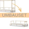 Oliver Furniture Camp Umbauset Himmelbett zum Bettsofa Eiche Clearance