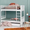 Oliver Furniture Etagenbett Seaside Classic Weiß mit gerader Leiter Sale