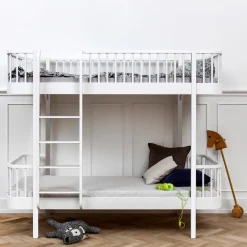 Oliver Furniture Etagenbett Wood Original Weiß - Leiter Vorne Fashion