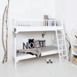 Oliver Furniture Etagenbett Seaside Classic Weiß mit schräger Leiter Hot