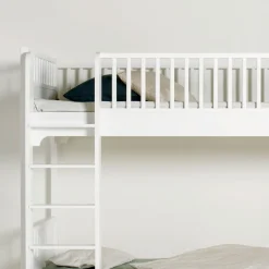 Oliver Furniture Etagenbett Seaside Classic Weiß mit gerader Leiter Sale