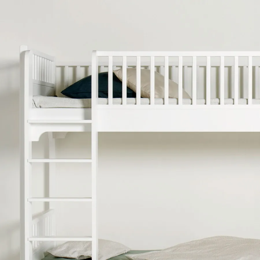 Oliver Furniture Etagenbett Seaside Classic Weiß mit gerader Leiter Sale