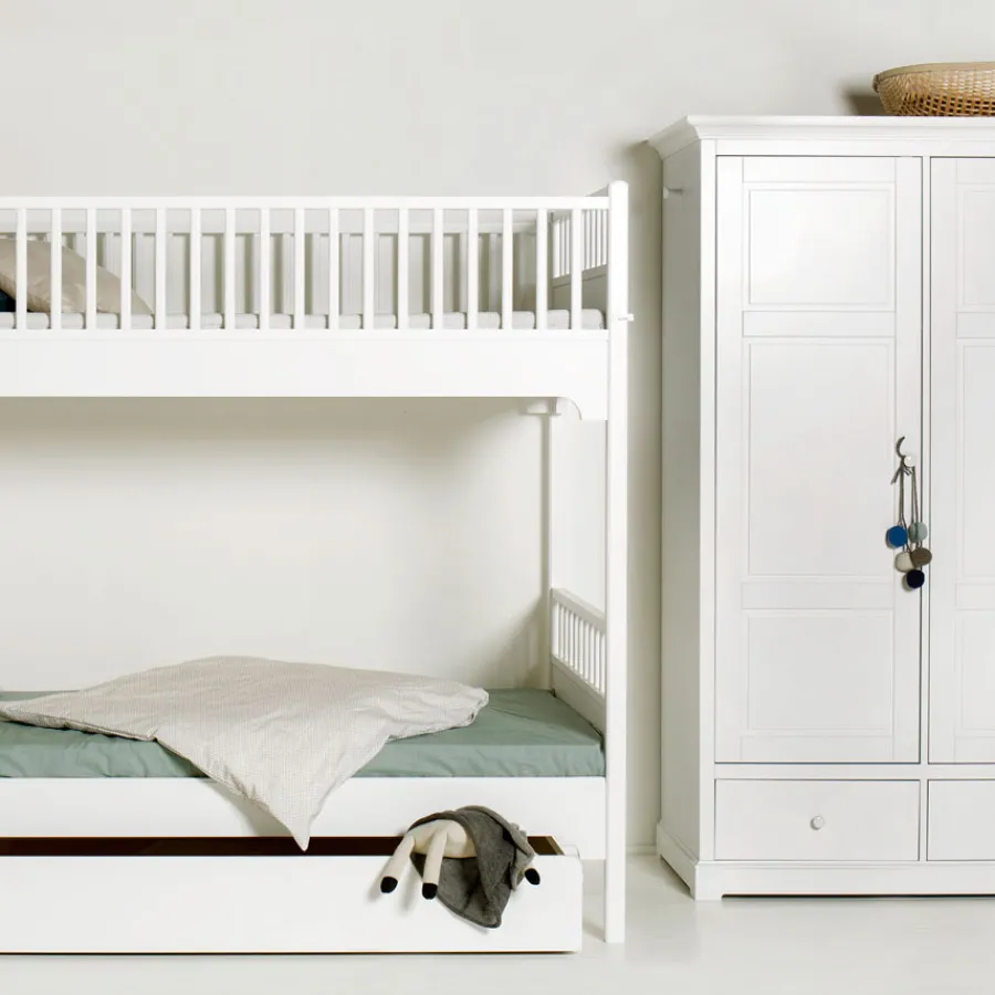 Oliver Furniture Etagenbett Seaside Classic Weiß mit gerader Leiter Sale