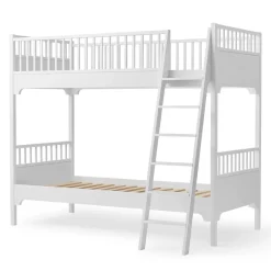 Oliver Furniture Etagenbett Seaside Classic Weiß mit schräger Leiter Hot