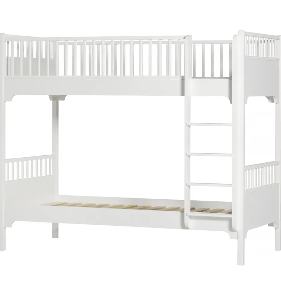 Oliver Furniture Etagenbett Seaside Classic Weiß mit gerader Leiter Sale