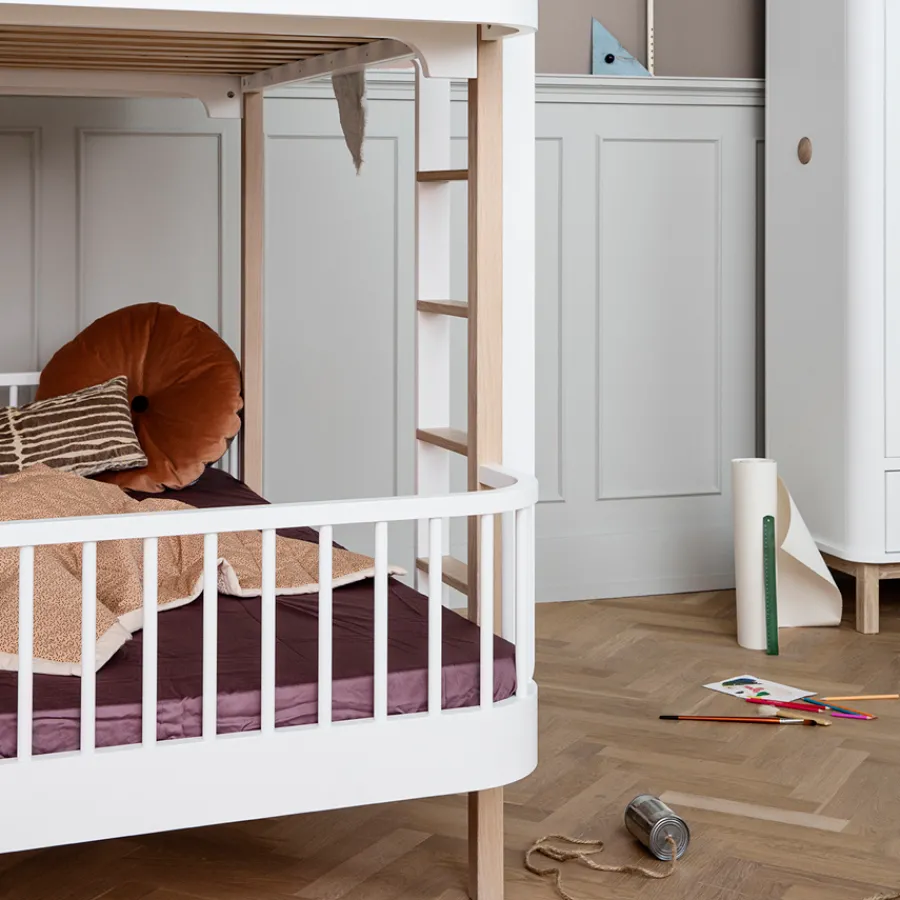 Oliver Furniture Etagenbett Wood Original Eiche - Leiter Vorne Best