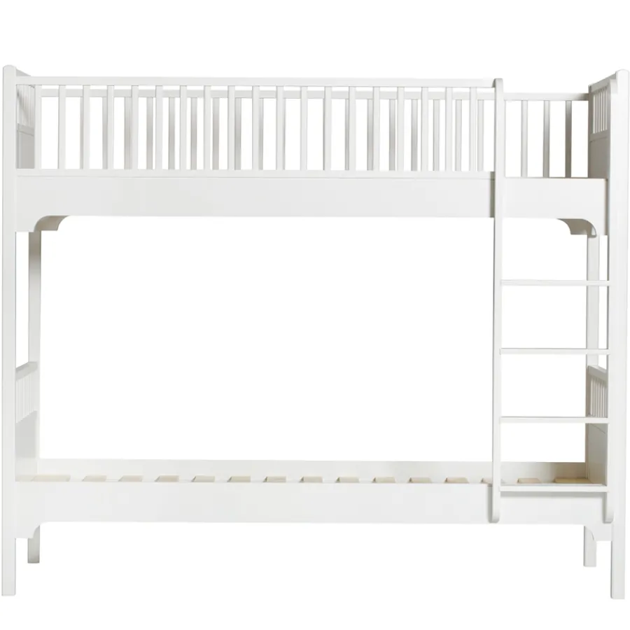 Oliver Furniture Etagenbett Seaside Classic Weiß mit gerader Leiter Sale