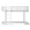 Oliver Furniture halbhohes Hochbett Wood Original Weiß - Leiter vorne 138 cm Clearance