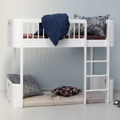 Oliver Furniture halbhohes Hochbett Wood Mini+ Weiß Hot