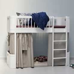 Oliver Furniture halbhohes Hochbett Wood Mini+ Weiß Hot