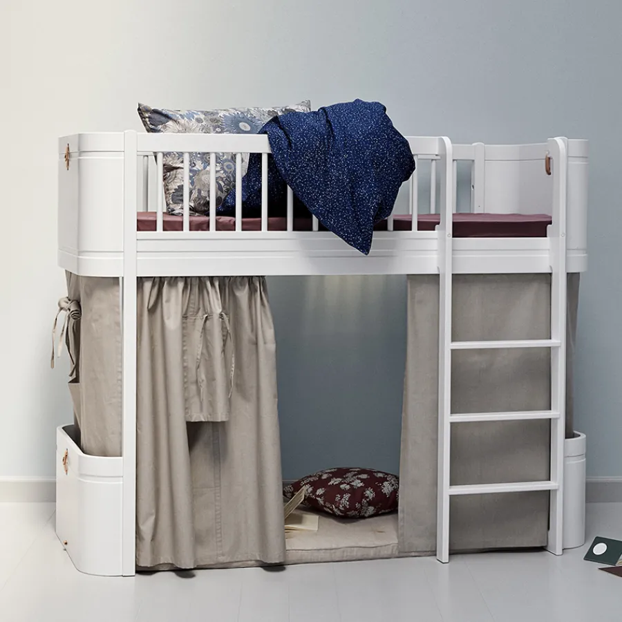 Oliver Furniture halbhohes Hochbett Wood Mini+ Weiß Hot