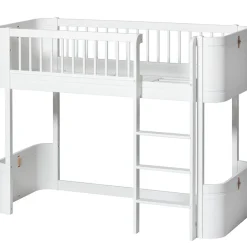 Oliver Furniture halbhohes Hochbett Wood Mini+ Weiß Hot