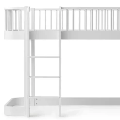 Oliver Furniture halbhohes Hochbett Wood Original Weiß - Leiter vorne 138 cm Clearance