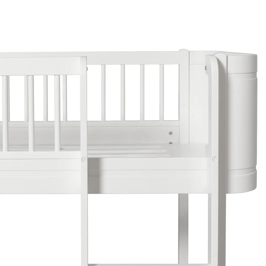 Oliver Furniture halbhohes Hochbett Wood Mini+ Weiß Hot