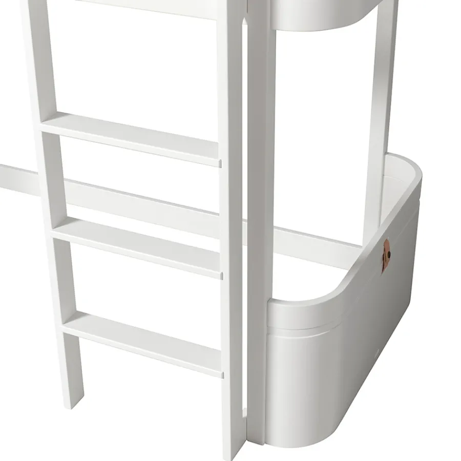 Oliver Furniture halbhohes Hochbett Wood Mini+ Weiß Hot