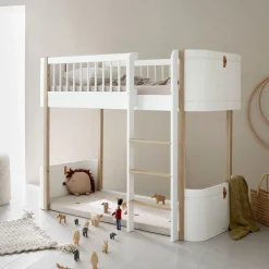 Oliver Furniture halbhohes Hochbett Wood Mini+ Weiß/Eiche Sale