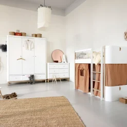 Oliver Furniture halbhohes Hochbett Wood Mini+ Weiß/Eiche Sale