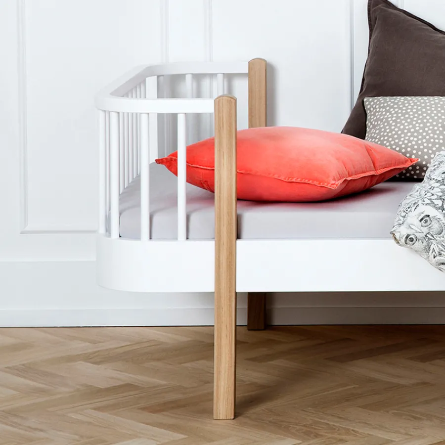 Oliver Furniture Junior- und Kinderbett Wood Original Weiß/Eiche New