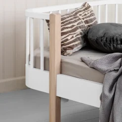 Oliver Furniture Junior- und Kinderbett Wood Original Weiß/Eiche New