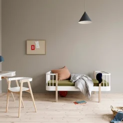 Oliver Furniture Junior- und Kinderbett Wood Original Weiß/Eiche New