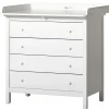 Oliver Furniture Seaside Wickelkommode 4 Schubladen Weiß Clearance