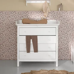 Oliver Furniture Seaside Wickelkommode 4 Schubladen Weiß Clearance