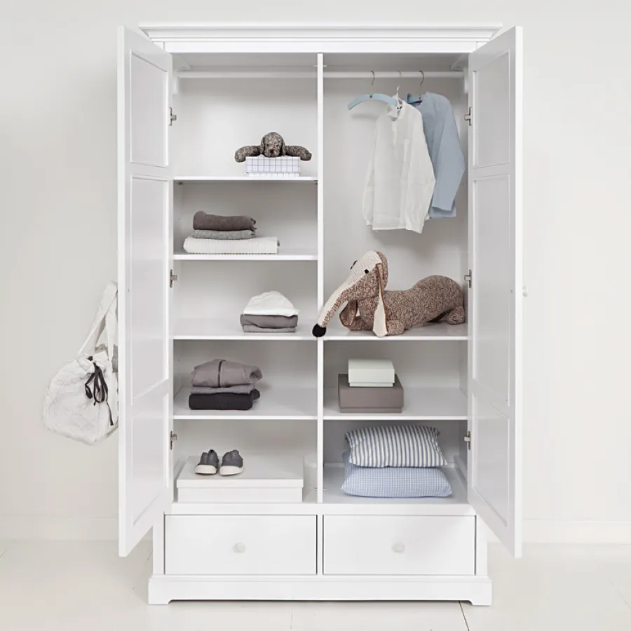 Oliver Furniture 2-türiger Kleiderschrank Weiß Hoch New