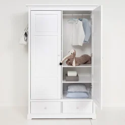 Oliver Furniture 2-türiger Kleiderschrank Weiß Hoch New