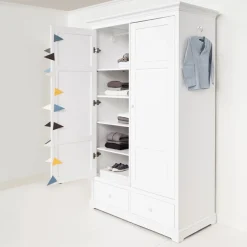Oliver Furniture 2-türiger Kleiderschrank Weiß Hoch New