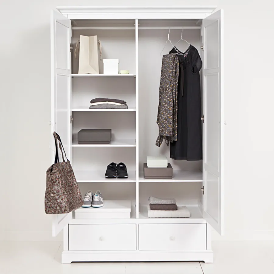 Oliver Furniture 2-türiger Kleiderschrank Weiß Hoch New