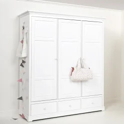 Oliver Furniture 3-türiger Kleiderschrank Weiß Hoch - Sofort Lieferbar! Sale