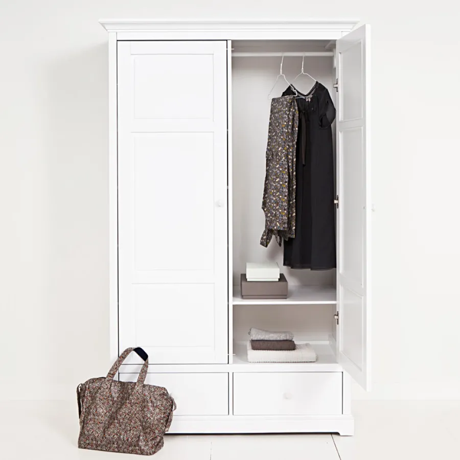 Oliver Furniture 2-türiger Kleiderschrank Weiß Hoch New