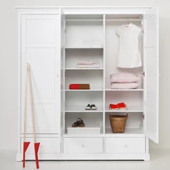 Oliver Furniture 3-türiger Kleiderschrank Weiß Hoch - Sofort Lieferbar! Sale